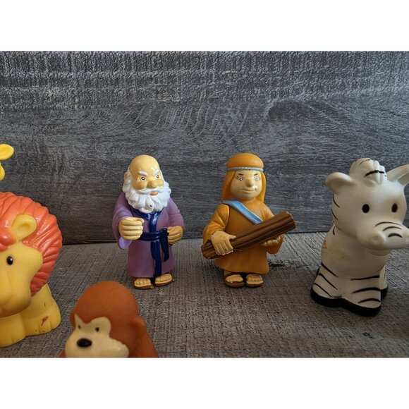 Noah's Ark Tales of Glory Vinyl Toy Replacement Lot Of 9 Animals Figures 257b - Picture 3 of 9